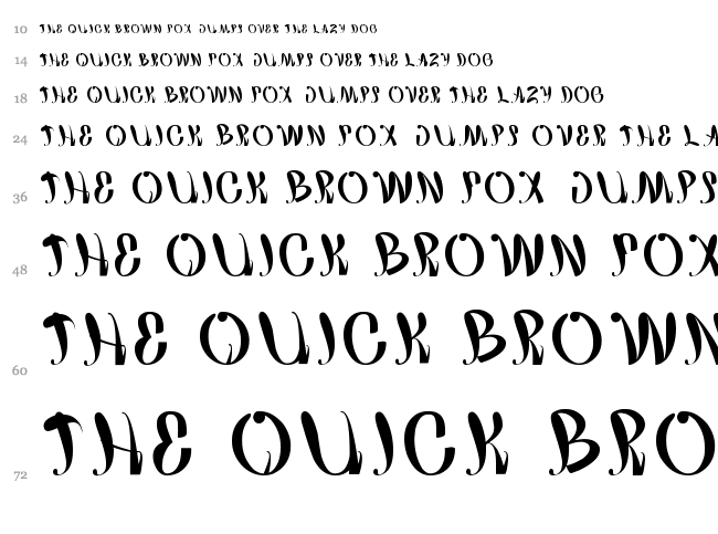 Happy Home font waterfall